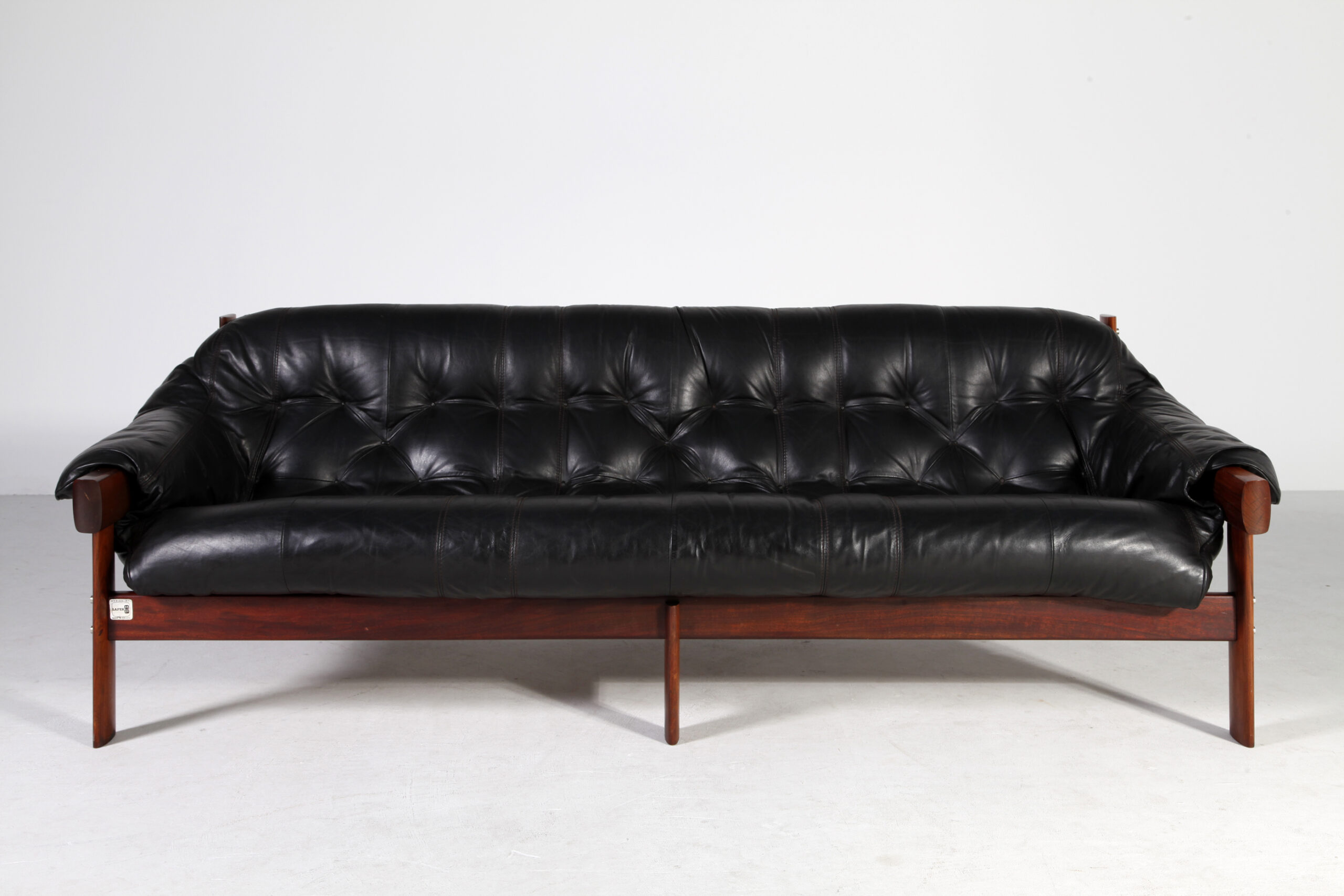 MP-41 Sofa in rosewood by Percival Lafer | Swanky Systems